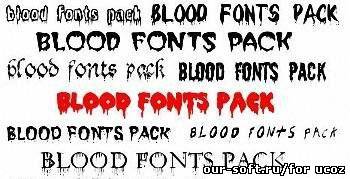 Blood Fonts