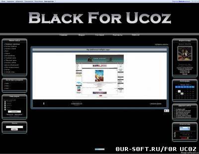 Black Site For Ucoz ( С рабочим конструктором)
