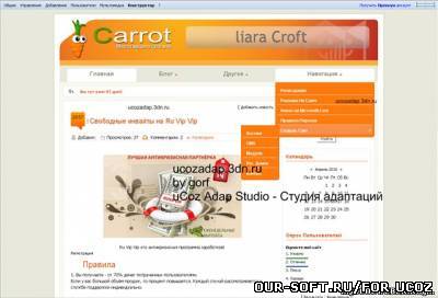 Оранжевый софт шаблон