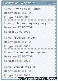 Вид информера