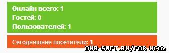 Цветная статистика для Ucoz