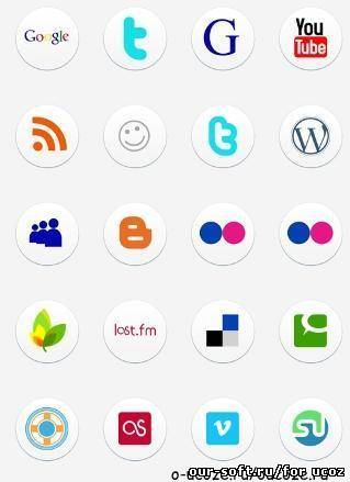 Набор иконок «Web social» | Icon set «Web social»
