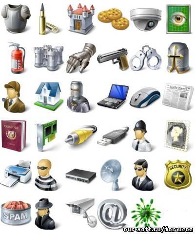 IconExperience V-Collections. Computer, Network, Security