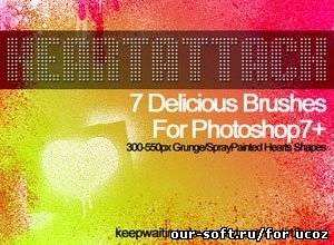 Кисти для Photoshop - Collection of brushes for the Photoshop (Heart Attack)