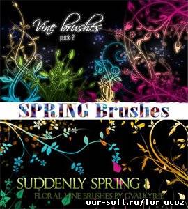 Кисти для Photoshop - Spring brushes