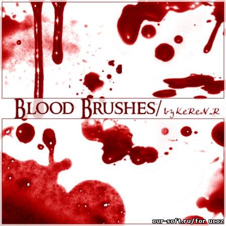 Кисти для Photoshop - BloodBrushes