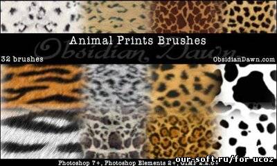 Кисти для Photoshop - Animal Prints