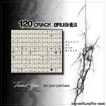 Кисти для Photoshop - Rons Cracks Brushes For Adobe Photoshop