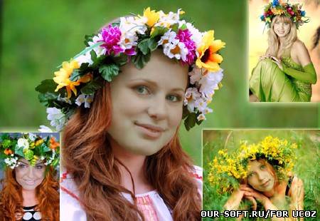 Шаблоны для фотошопа - весна и цветы