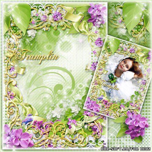 Нежная рамка для фото – В какую высоту Уносит красоту