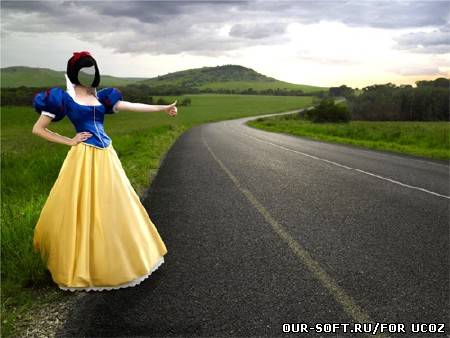 Шаблон для фотошопа - современная Белоснежка