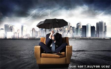 Шаблон для фотошопа - непогода