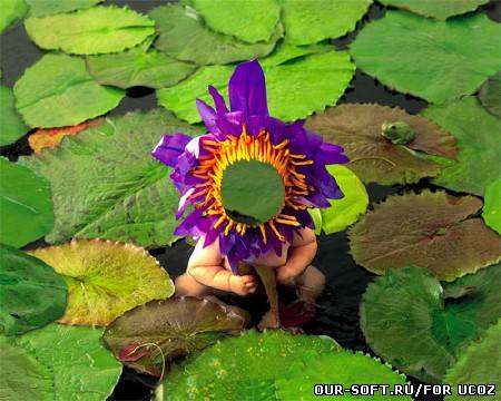 Детский шаблон - маленький цветочек