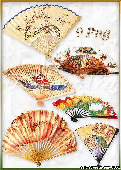Клипарт – Красивые Китайские Веера