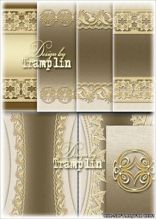 Фоны сепия с кружевными элементами