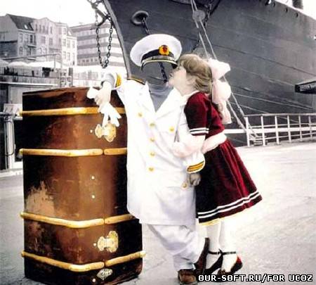 Детский шаблон - моряк