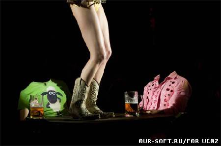 Шаблон для фото - за стаканчиком пива