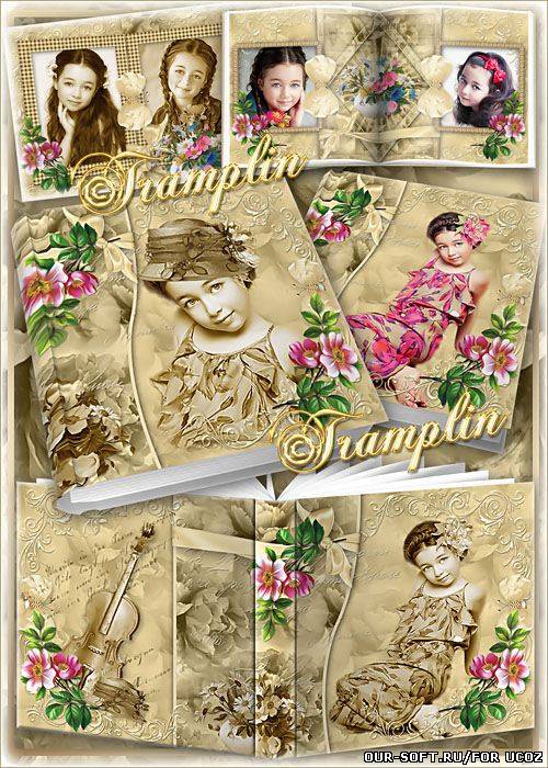 Винтажный фотоальбом – Красивые стихи на обороте фото