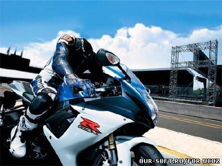 Шаблон для фотошопа - трюке на мотобайке