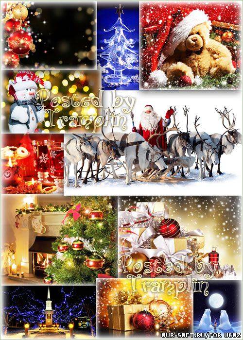 Праздничные Новогодние фоны или обои – Намети  метелица Счастья полный дом