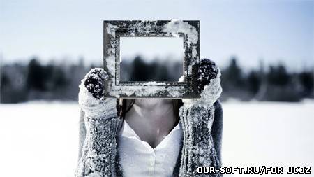 Шаблон для фото - лицо в рамке