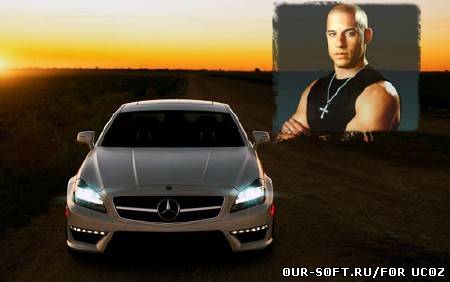 Рамка мужская - авто Mercedes-Benz