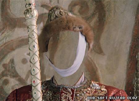 Мужской костюм для фотошопа - на троне