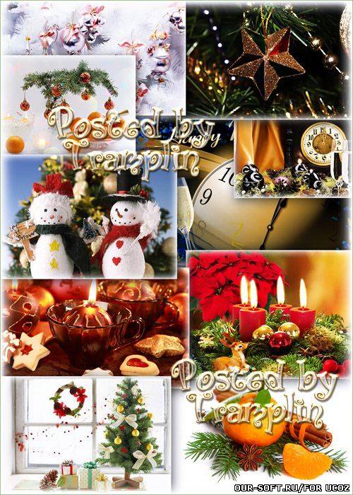 Праздничные Новогодние и рождественские фоны