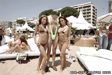 Мужской шаблон - пляжный мачо