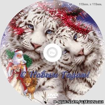 Новогодняя DVD-обложка
