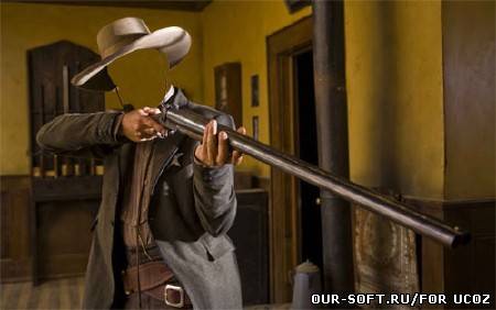 Шаблон мужской - шериф с оружием