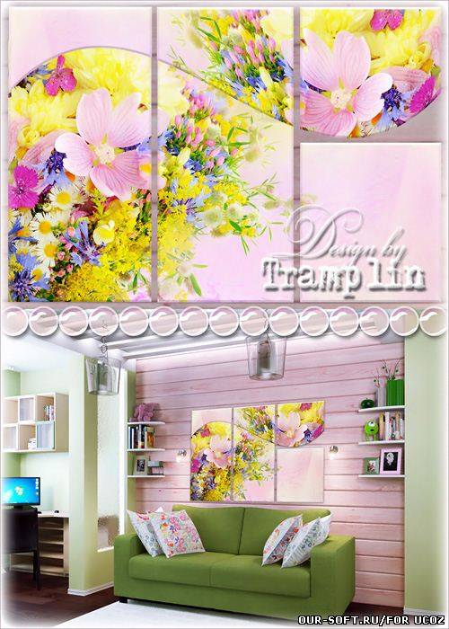 Триптих – Полевые цветы