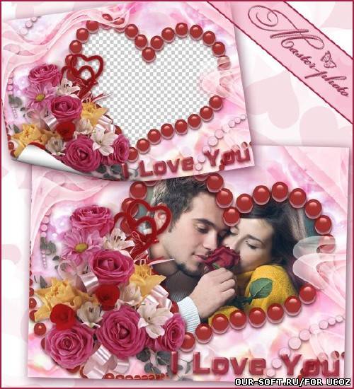 Романтическая рамка для фотошопа - Дыхание роз