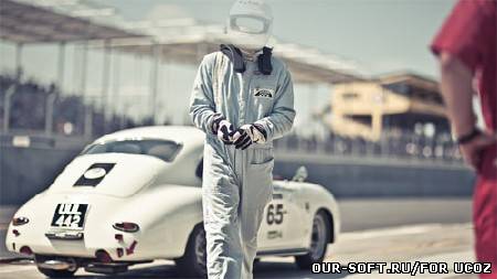 Шаблон для photoshop - профессиональный гонщик