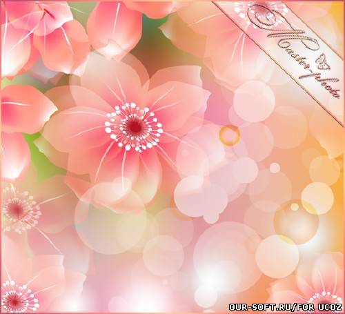 Многослойный PSD исходник для photoshop - Магия весны