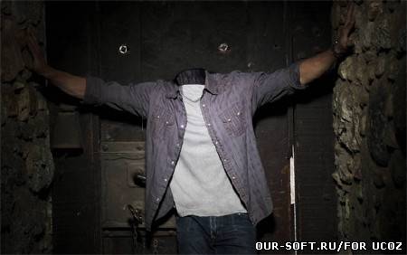 Мужской шаблон - фотосессия в бункере