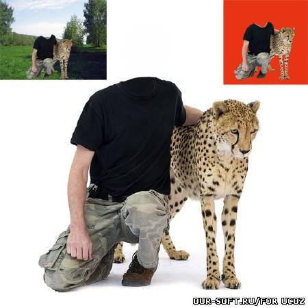 Мужской шаблон - пятнистый хищник