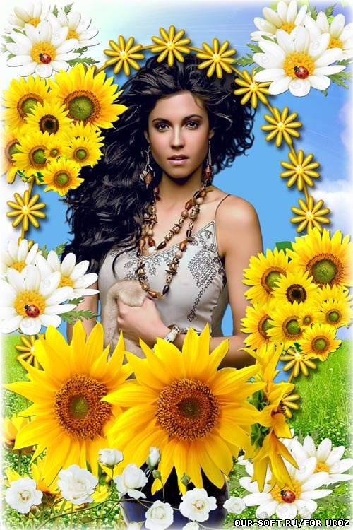 Красивая цветочная рамка - Весна пришла