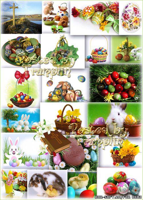 Пасхальные фоны -  В праздник вам дарю яйцо пасхальное