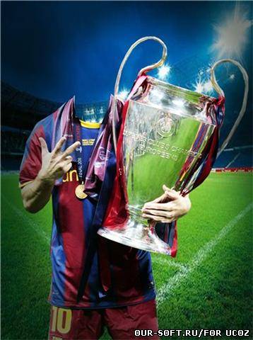 Мужской шаблон-чемпион футбола