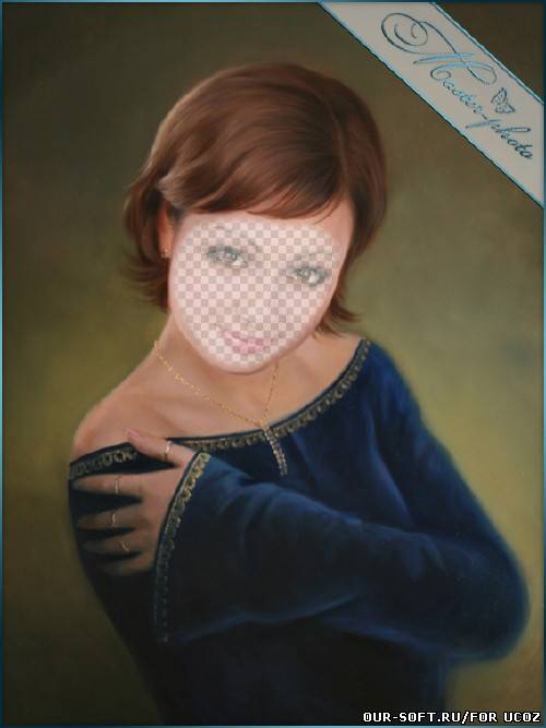 Женский шаблон для фотошопа - Милая Анжелика