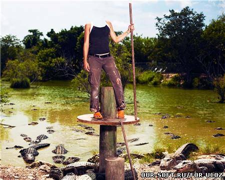 Женский шаблон-смелая девушка