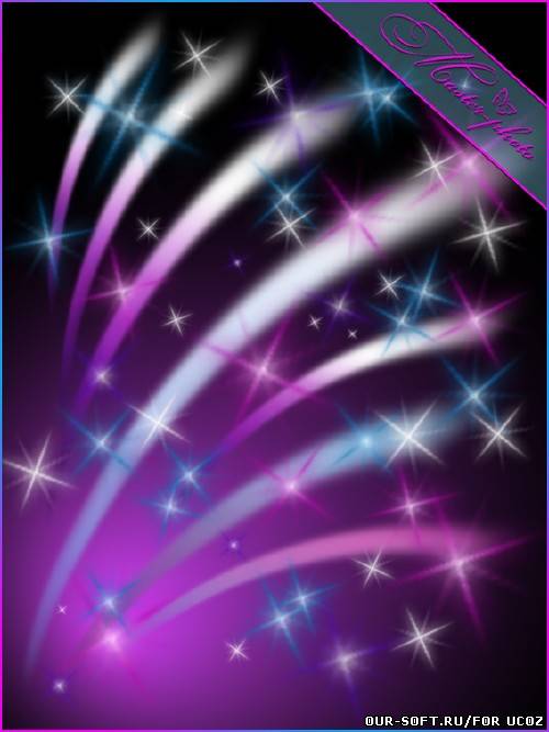 Многослойный PSD исходник для фотошопа - Феерверк