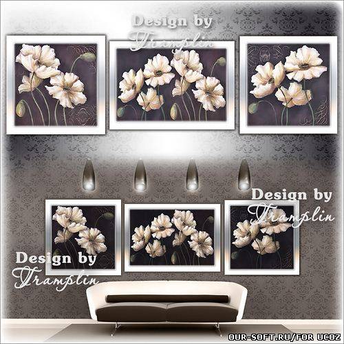 Триптих – Цветочные россыпи