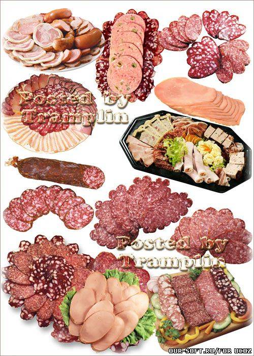 Клипарт Мясо и колбаса – Нарезка