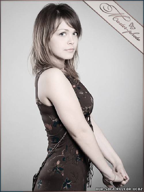 Шаблон женский для фотошопа - Милая девушка