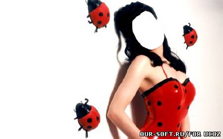 Фотосет в красивом платье - женский шаблон