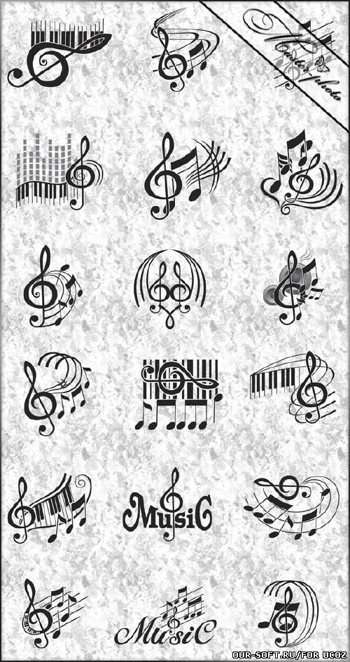 Многослойный исходник PSD - Мелодийка