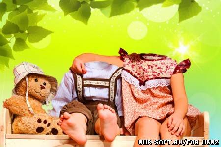 Детский шаблон - детская дружба