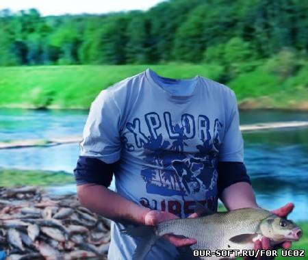 Шаблон psd мужской - Рыбное место